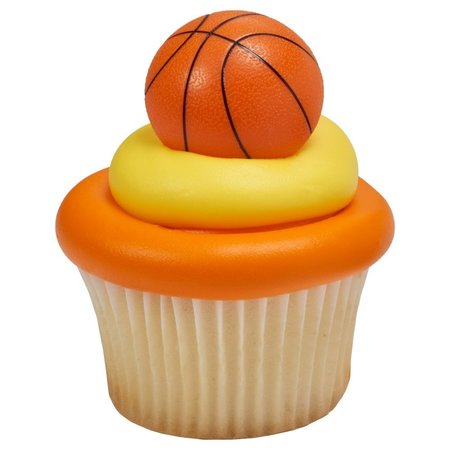 LOONBALLOON CakeDrake BASEBALL Ball Sports 12 3D Cupcake Party Plastic Topper Decorarations Cupcake Rings LoonBallon- dalv1767